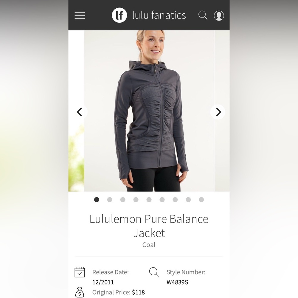 lululemon athletica Coal Jacket